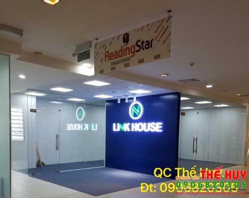 Thế Huy thi công bảng hiệu BDS LINK HOUSE