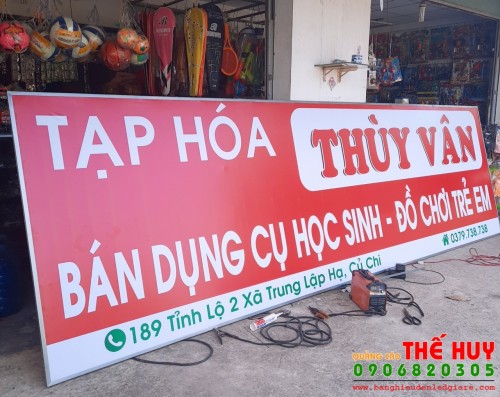 BẢNG HIỆU CĂNG BẠT CÓ LÓT TÔN