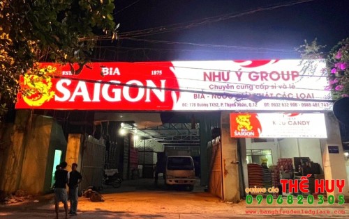 HỘP ĐÈN LED SIÊU SÁNG BIA SÀI GÒN